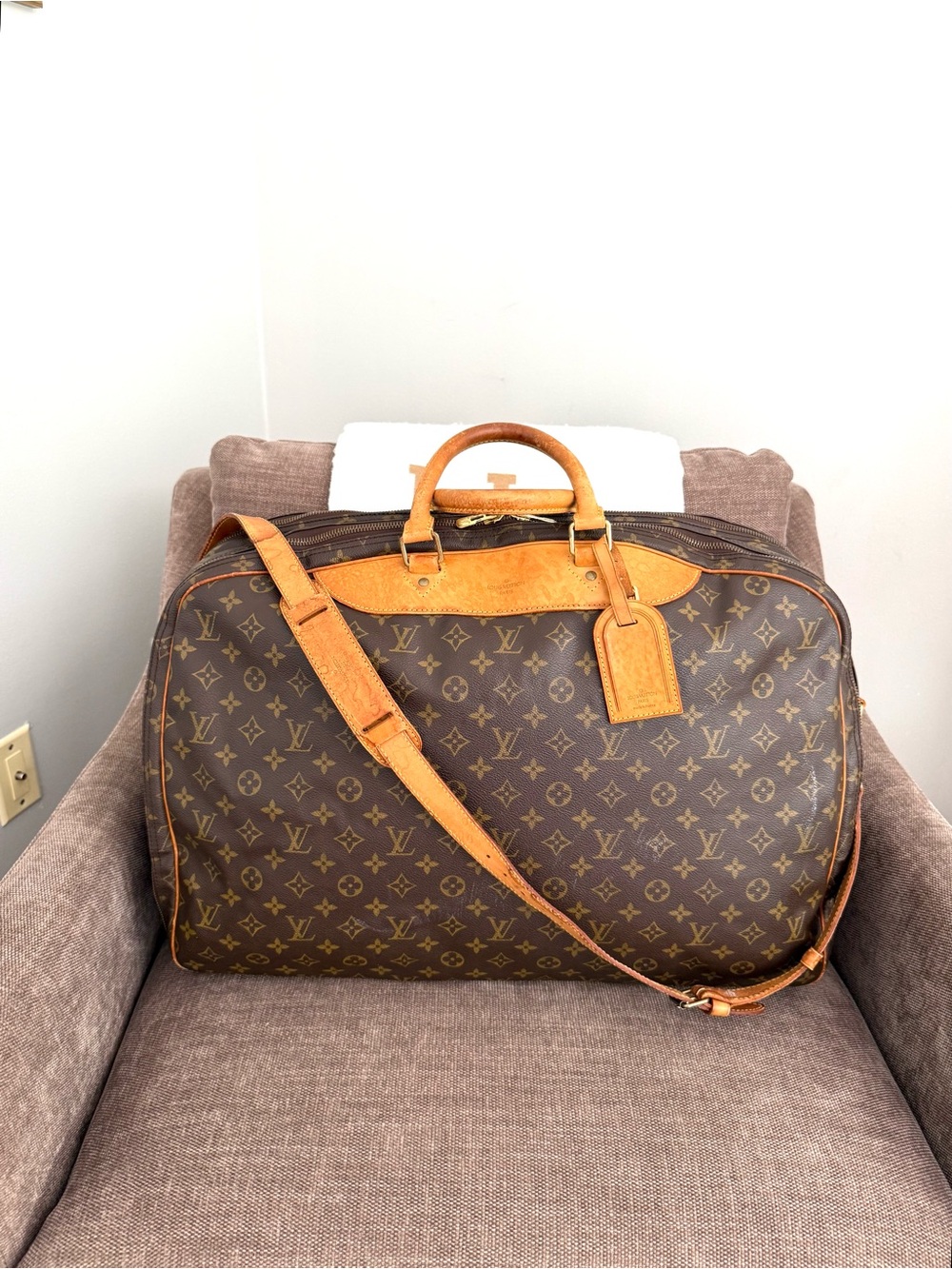 Authentic Louis Vuitton Alizé travel bag M41392 monogram LV brown canvas large - Picture 4 of 16